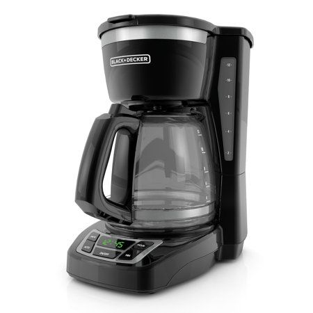 Photo 1 of 12-Cup Black Programmable Coffee Maker
