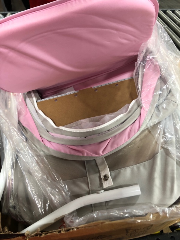 Photo 2 of Dream on Me Karley Bassinet - Grey and Pink