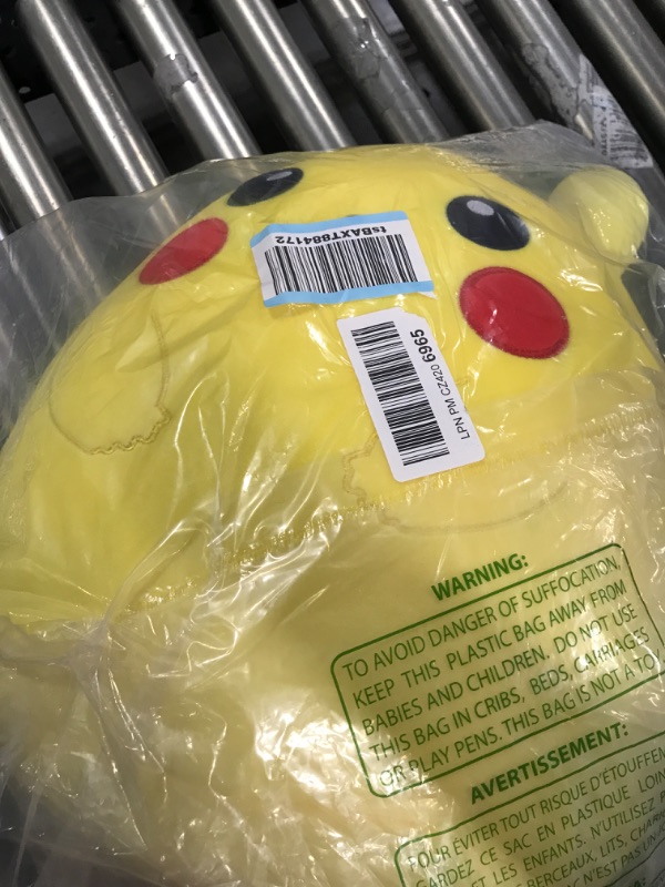 Photo 2 of Squishmallows Pokemon 14-Inch Pikachu Plush - Add Pikachu to Your Squad, Ultrasoft Stuffed Animal Large Plush, Official Kelly Toy Plush