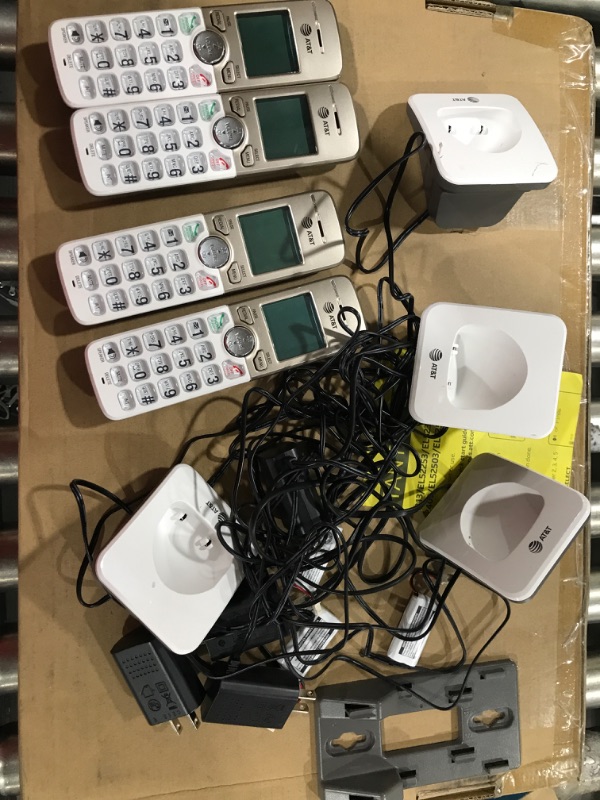 Photo 2 of AT&T EL52513 5-Handset Cordless Phone with Answering System & XL Backlit Keys 5 Handsets Expandable Phone