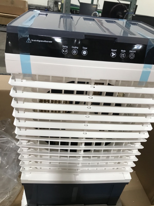 Photo 2 of Air Choice 3-in-1 Evaporative Air Cooler, 1300CFM Swamp Cooler with 12H Timer, Remote Control, 4 Ice Packs & 5.3 Gal Water Tank, Humidifying, 3 Wind Speeds, Evaporative Cooler for Outdoor Indoor Use
