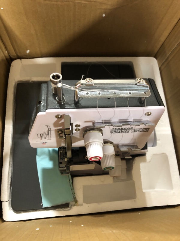 Photo 2 of Lumina Sienna, 3-4 Thread Serger With Adjustable Stitch Length, Heavy-Duty, Durable Metal Frame Overlock Machine, Strong And Tough Serger, Included Accessories