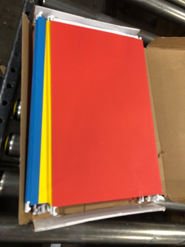 Photo 2 of Blue Summit Supplies Legal Size Hanging File Folders, Legal Size, 25 Reinforced Hang Folders, Designed for Home and Office Color Coded File Organization, Assorted Colors, 25 Pack