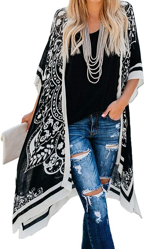 Photo 1 of Dokotoo Womens 2023 Fashion Summer Print Kimono Casual Cardigans Loose Cover ups
