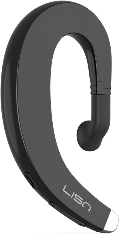 Photo 1 of Ear Hook Wireless Bluetooth Headphone,LISN Painless Wearing Bluetooth Earpiece with Mic,Lightweight Non Ear Plug Single Ear Bluetooth Headset for Cell Phone 8-10 Hrs Playtime(Black)
