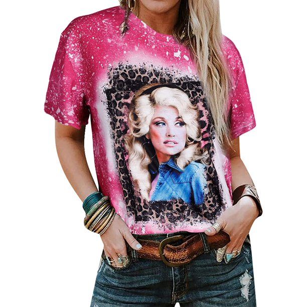 Photo 1 of Graphic Tees for Women 2XL Country Music Vintage T Shirt Short Sleeve Band Music Lovers Western Tops