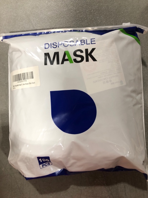 Photo 3 of 100pcs Black Disposable Mask For Women Men