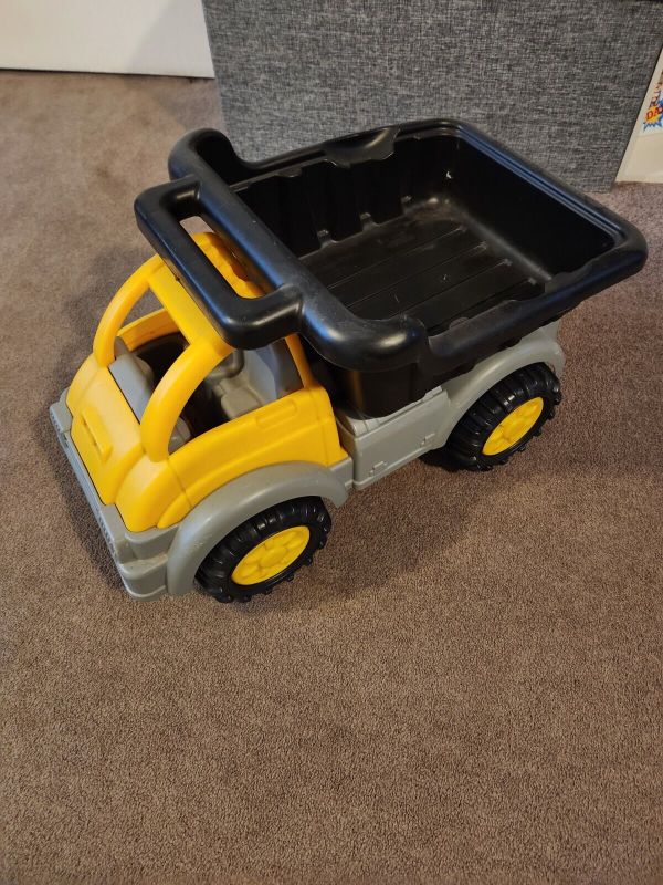 Photo 1 of American Plastic Toys Kids’ Yellow Gigantic Dump Truck, Tilting Dump Bed