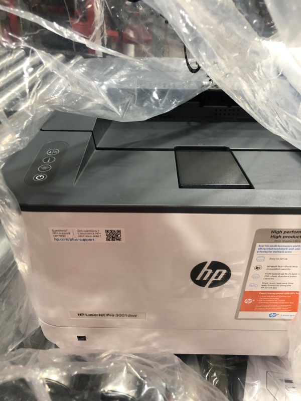 Photo 2 of HP LaserJet Pro 3001dwe Wireless Black & White Printer with HP+ Smart Office Features