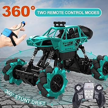 Photo 1 of 4DRC Remote Control Car,C3 Alloy Drift RC Car,4WD 2.4G Gesture Remote Control Monster Truck,All Terrain Off Road Climb Electric Hobby Kids Toy,Drift 360° Spins Stunt Car for Teens Adults
