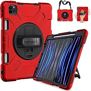 Photo 1 of iPad Pro drop & shock proof case- red and black