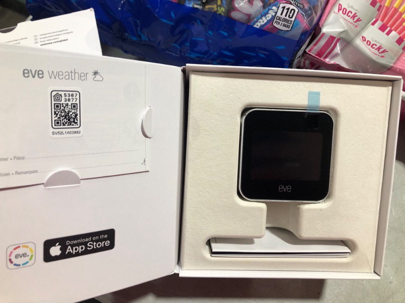 Photo 3 of eve Weather - Connected Weather Station with Apple HomeKit Technology for Tracking Temperature, Humidity & barometric Pressure, Weather Trend, IPX3 Water Resistance, Display, Bluetooth, Thread (B08XXBRG71)