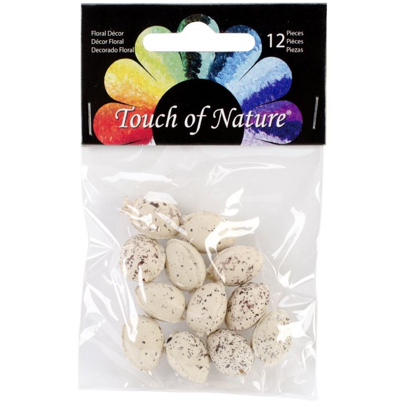 Photo 1 of 2 pack Midwest Design Artificial Bird Eggs 1/2 in. Speckled Beige 12 pc.