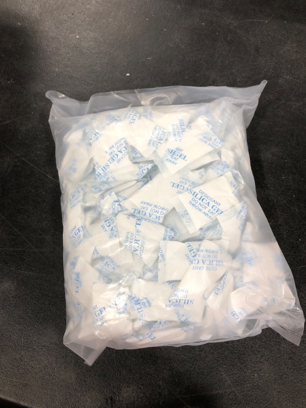 Photo 2 of O2frepak 5 Gram(200Packs) Food Grade Moisture Absorbers Silica Gel Packs Desiccant for Storage,Food Safe Dessicant Silica Gel Packets for Moisture Storage Control 