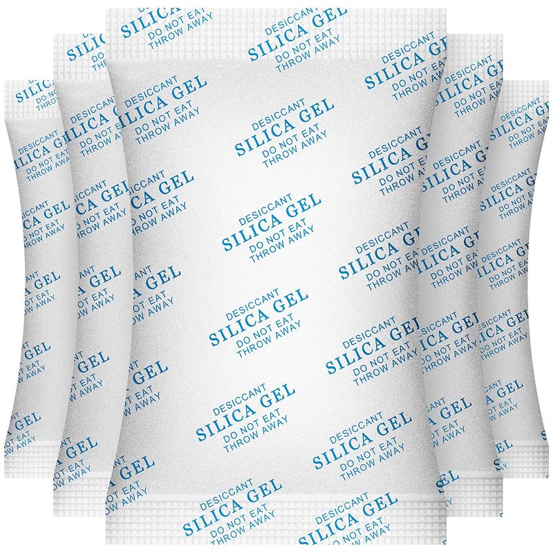 Photo 1 of O2frepak 5 Gram(200Packs) Food Grade Moisture Absorbers Silica Gel Packs Desiccant for Storage,Food Safe Dessicant Silica Gel Packets for Moisture Storage Control 