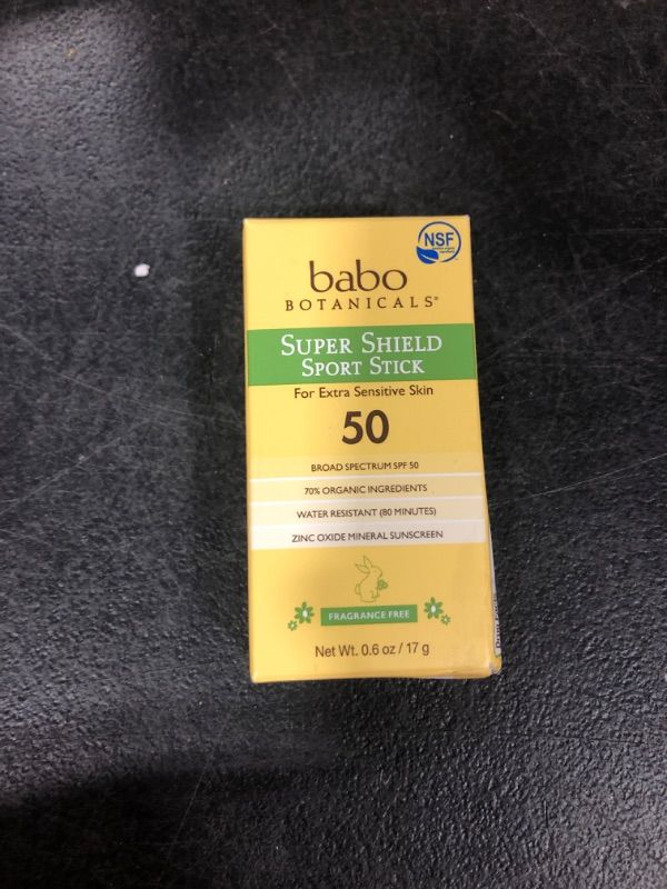 Photo 2 of Babo Botanicals Super Shield Sport Stick Sunscreen SPF 50