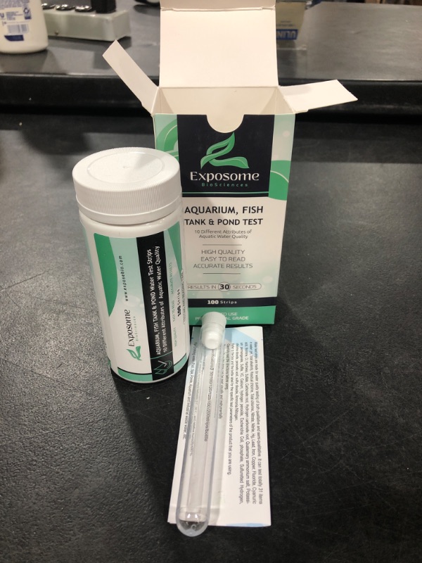 Photo 2 of 10 in1 Aquarium Water Test Kit (100 Pack) by Exposome BioSciences. BB 09.01.24