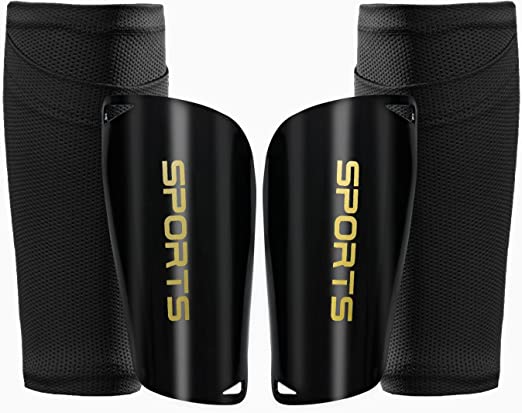 Photo 1 of  Kids Youth Soccer Shin Guards, Shin Pads and Shin Guard Sleeves for 3-15 Years Old Boys and Girls for Football Games, EVA Cushion Protection Reduce Shocks and Injuries
