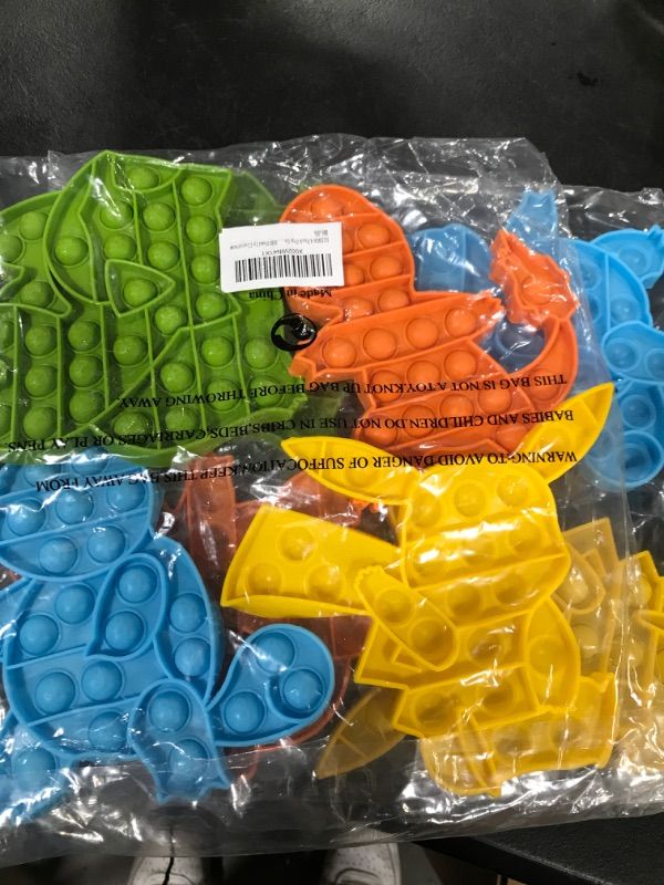 Photo 2 of 4-Pack Pop Bubble Toys, Animal Popper Popping Sensory Anxiety Stress Relief Poppop Gift
