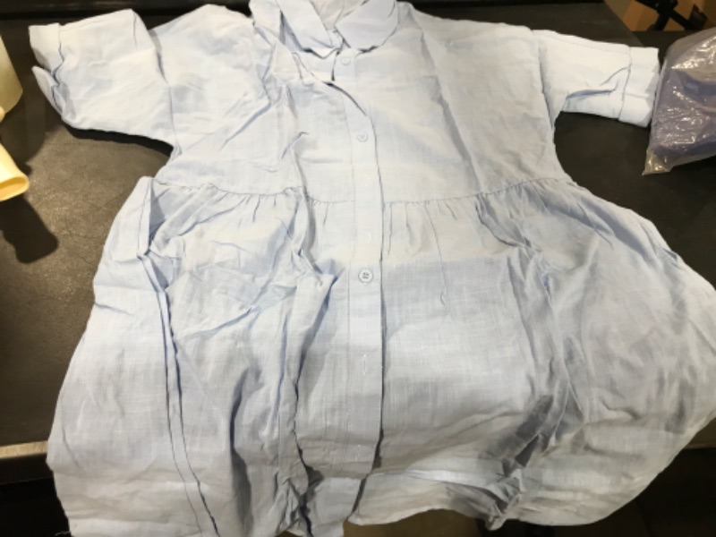 Photo 1 of BLUE DRESS BUTTON UP MEDIUM 