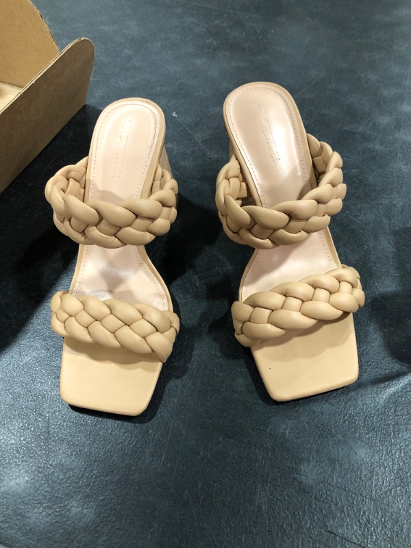 Photo 1 of  Braided Sandals for Women Slip-on Mule Slides Open Toe Women's Size 8