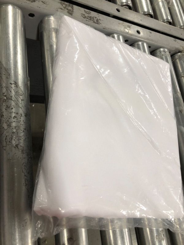 Photo 1 of  Thick Premium White Tablecloth 60 x 102 Inch, Rectangle Table Clothes for 6 Foot Rectangle Tables Washable 