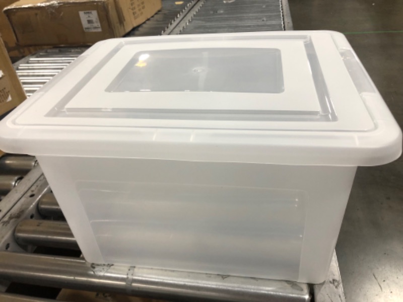 Photo 2 of 22 L Clear Plastic Storage Box, Storage Bin