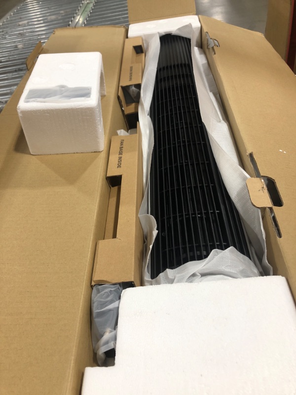 Photo 1 of Dreo 42'' Pilot Pro Tower Fan with Remote, 25 DB Quiet DC Portable Bladeless Fan, 90° Oscillating,12H Timer, 9 Speeds,4 Modes, LED Display, Floor Fans for Bedroom Home Office, Black (DR-HTF005)