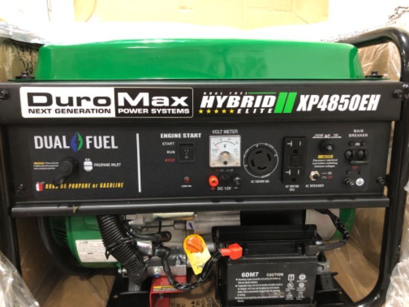 Photo 1 of 4850-Watt Gasoline/Propane Portable Generator
