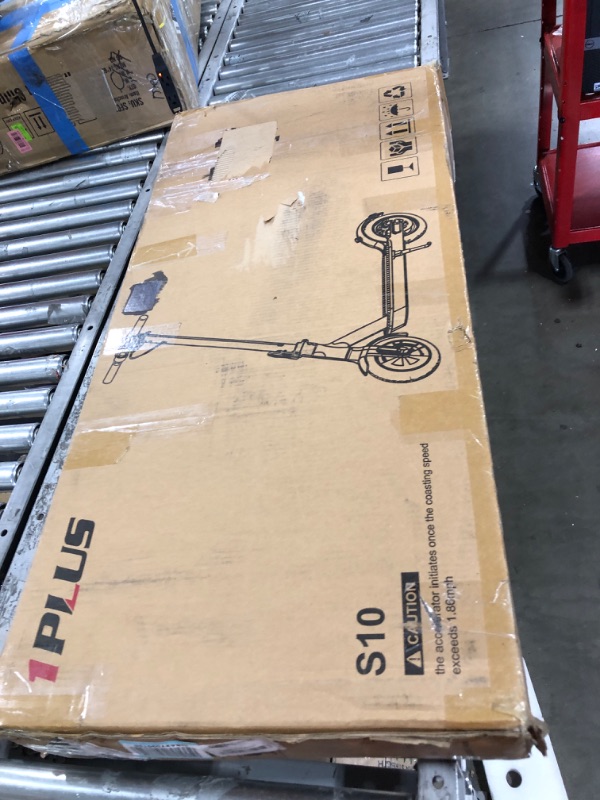 Photo 1 of 1PLUS Electric Scooter 10" Solid Tires 500W Motor 19 Mph Speed Commuter E Scooter for Adults,Long-Range Battery,Smart,Foldable and Portable(Optional Seat)
