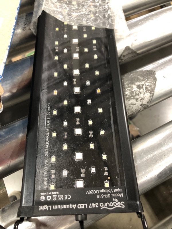 Photo 1 of SEAOURA 24/7 Mode LED Aquarium Light for Plants-Full Spectrum Fish Tank Light with Timer, Auto On/Off, 7 Colors, Adjustable Brightness, 3 Modes for 30 Inch to 36 Inch Freshwater Tank, 24W 24W for 30-36 inch tank