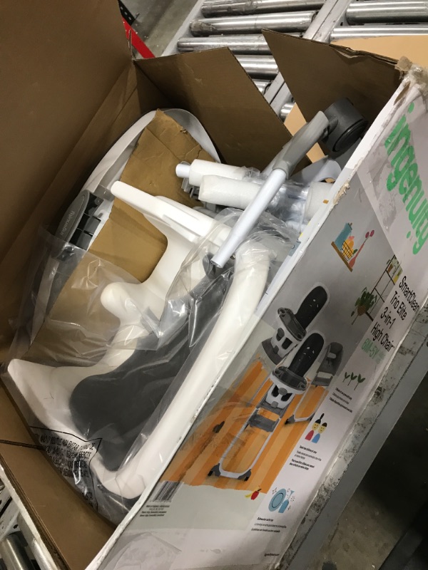 Photo 1 of Ingenuity SmartClean Trio Elite 3-in-1 Convertible Baby High Chair, Toddler Chair, and Dining Booster Seat - Slate Slate Smartclean Trio Elite