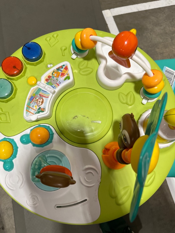 Photo 3 of Bright Starts Around We Go 2-in-1 Walk-Around Baby Activity Center & Table, Tropic Cool, Ages 6 Months+
