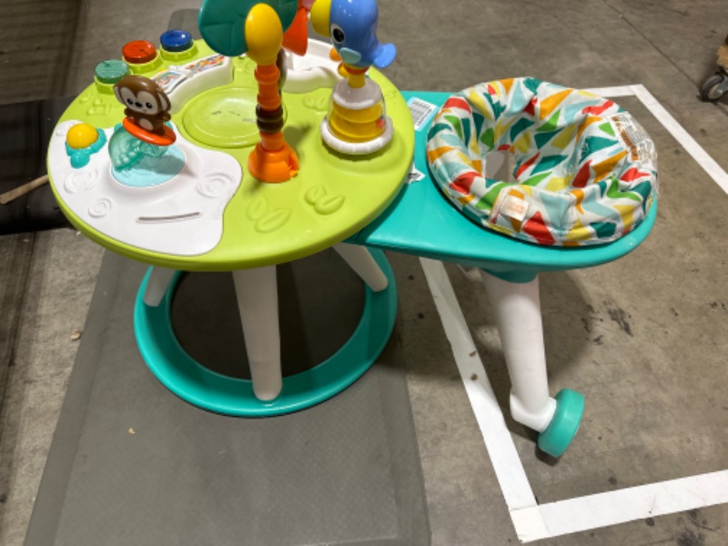 Photo 2 of Bright Starts Around We Go 2-in-1 Walk-Around Baby Activity Center & Table, Tropic Cool, Ages 6 Months+
