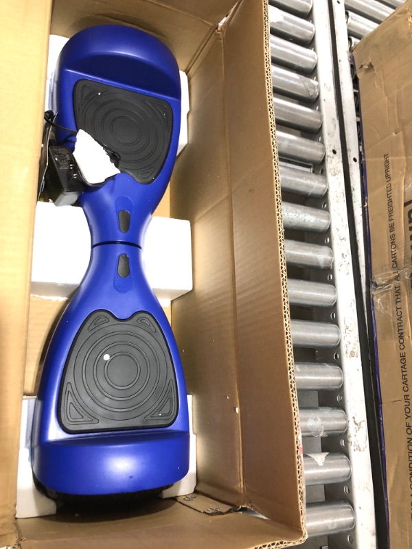 Photo 2 of Fluxx FX3 Hoverboard with 6.5" LED Wheels & Headlight, Max 3.1Miles Range & 6.2mph Power by 200W Motor, UL2272 Certified Approved and 50.4Wh Battery Self Balancing Scooters for 44-176lbs Kids Adults (Blue)