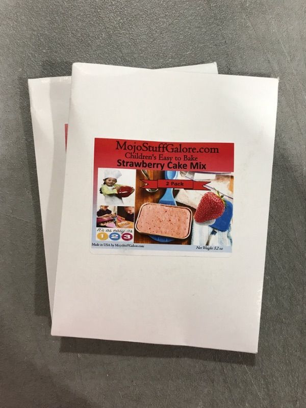 Photo 1 of 2 pks- Mojo Stuff Galore Children's Easy to Bake Strawberry Cake Mix / Cupcake