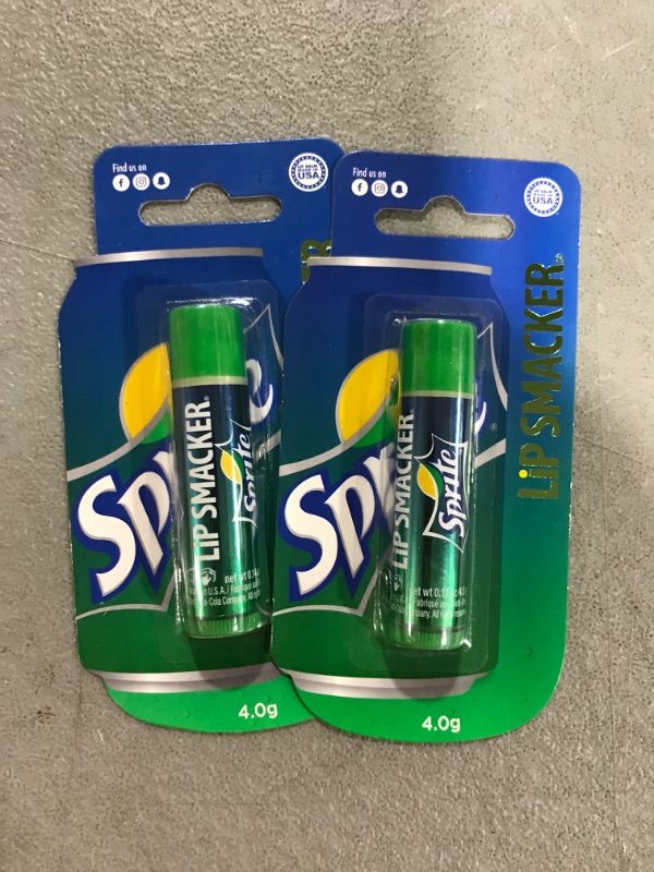 Photo 2 of 2 Pack- Lip Smacker Sprite Flavored Lip Balm Matte Clear