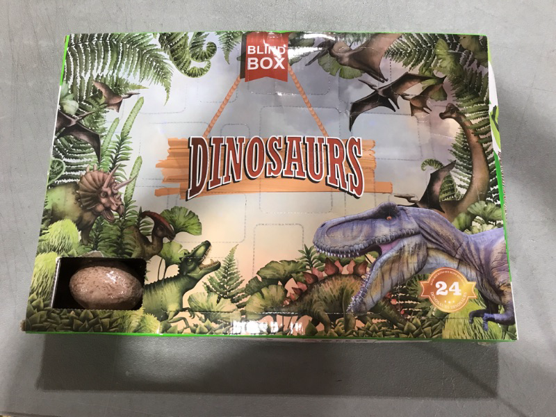 Photo 2 of Advent Calendar, Dinosaurs Countdown Calendar, 24 Dinosaur Toys Set