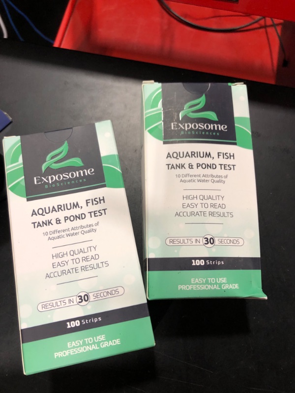 Photo 2 of 10 in1 Aquarium Water Test Kit (100 Pack) by Exposome BioSciences.\2PACK