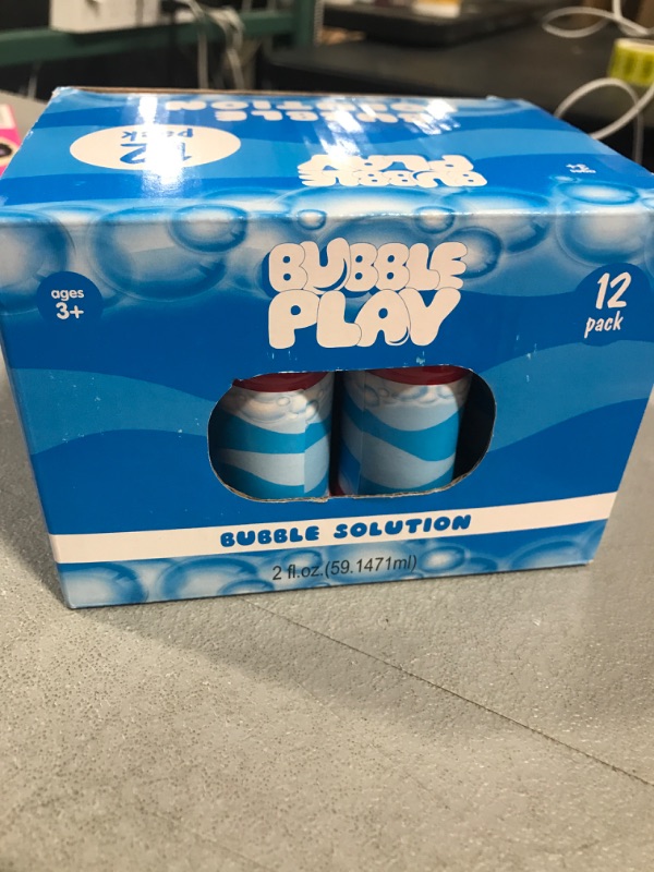 Photo 1 of BubblePlay Bubble Blower Bottles with Wands: 2 OZ Bottles of Bubble Solution with Wands for Kids - Outdoor Summer Fun