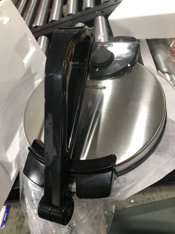 Photo 5 of 10inch Roti Maker by StarBlue with FREE Roti Warmer - The automatic Stainless Steel Non-Stick Electric machine to make Indian style Chapati, Tortilla, Roti AC 110V 50/60Hz 1200W SB-SW2093