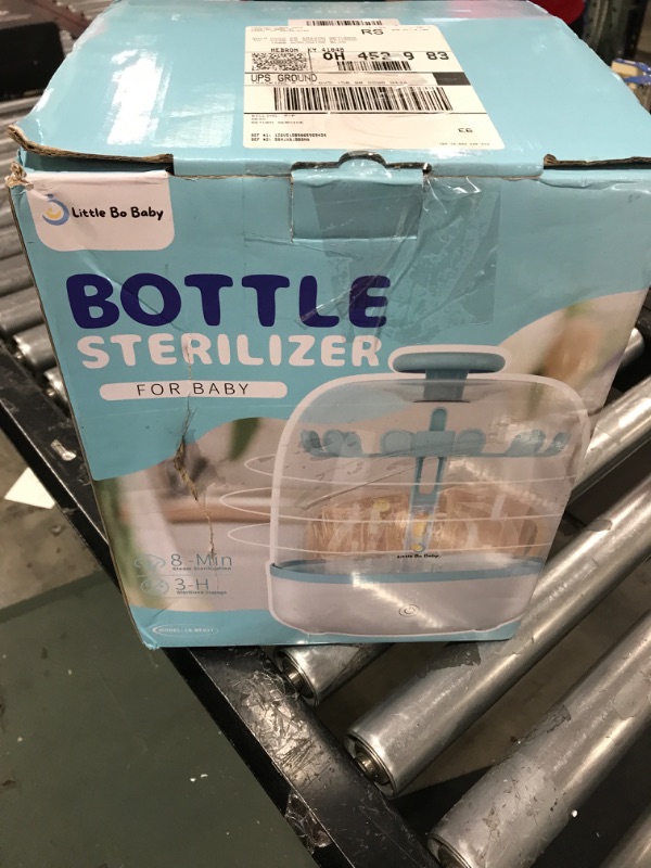 Photo 2 of Bottle Sterilizer, Little Bo Baby Bottle Electric Steam Sterilizer, Steam Sterilization for Baby Bottles, Highest Capacity, Any Brand Universal Fit