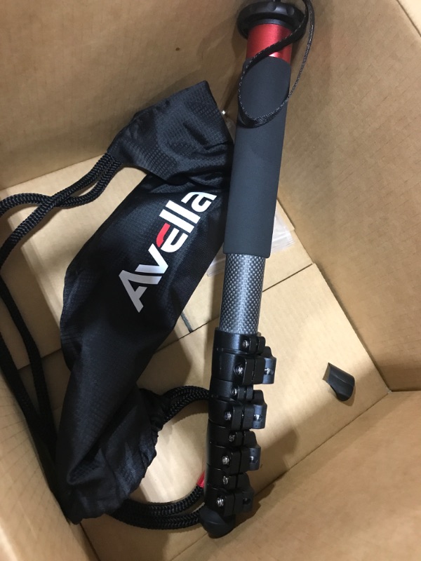 Photo 1 of Avella 58 Inch Carbon Fiber Camera Monopod for Canon Nikon Sony Olympus Panasonic DSLR Camera