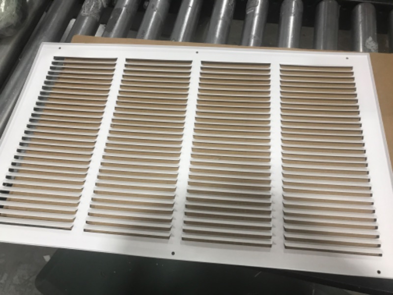 Photo 2 of 26x16 white vent grate