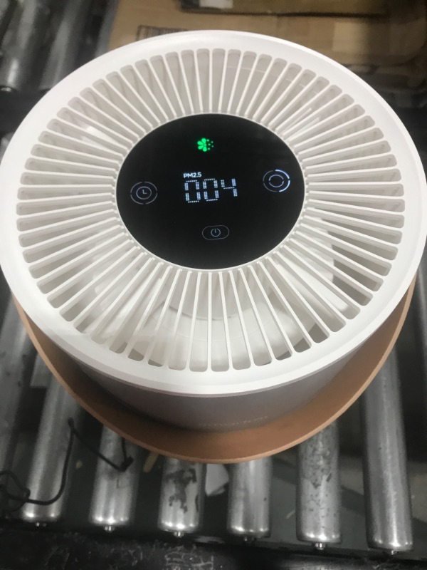 Photo 2 of smartmi Air Purifiers for Home, Works with HomeKit Alexa, Smart Air Purifier with Handle, Auto Mode, 19db, 0.08 µm Particles Captured, P1 Silver