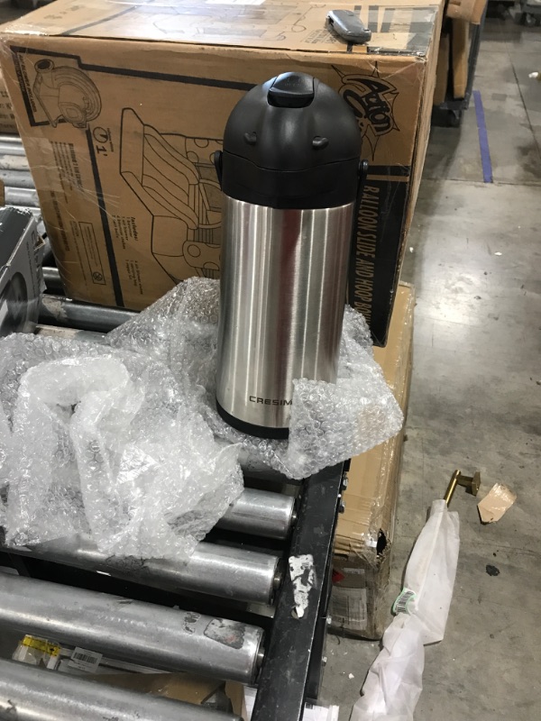 Photo 1 of 101 Oz Airpot Thermal Coffee Carafe - Insulated Stainless Steel Coffee Dispenser with Pump - Thermal Beverage Dispenser - Thermos Coffee Carafe for Keeping Hot Coffee & Tea Hot For 12 Hours - Cresimo