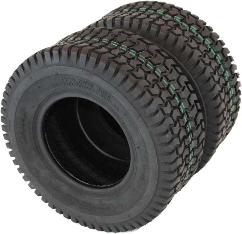 Photo 1 of (Set of Two) 13x5.00-6 4 Ply Turf Tires for Lawn & Garden Mower (2)13x5-6 tire.
