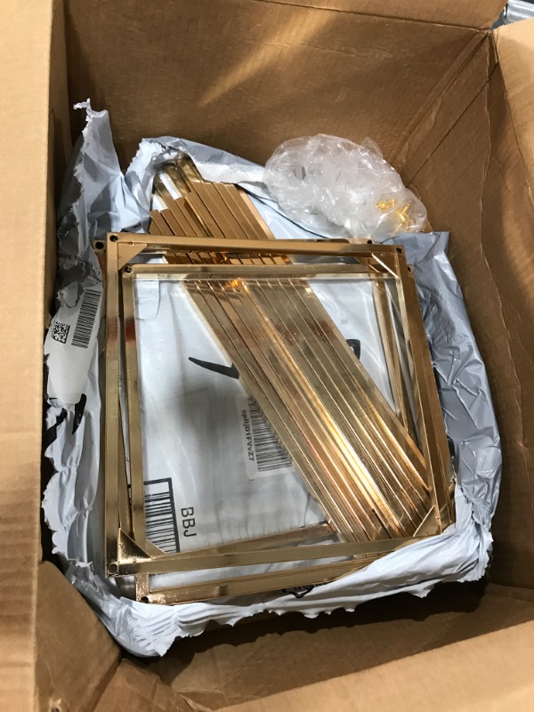 Photo 1 of  Wedding Centerpieces Vase, Metal Floor Vase Column Flower Stand Geometric Wedding Road Lead Stand Rack Stage Shelf ,Rectangular Display Rack, for Wedding Party Table Dinner Home Decoration
