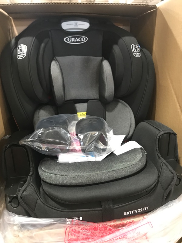 Photo 2 of ***STORE SEALED***  Graco Extend2Fit 3 in 1 Car Seat Featuring Anti-Rebound Bar, Ride Rear Facing Longer, Up to 50 Pounds, Prescott