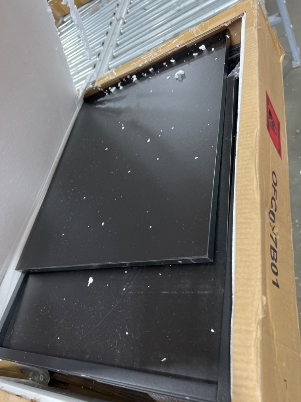 Photo 1 of VASAGLE File Cabinet with Lock, Filing Cabinet with 2 Storage Drawers, for Hanging File Folders, Open Shelf, Home Office, Steel Frame, Industrial, Rustic Brown and Black UOFC077B01 Rustic Brown + Black